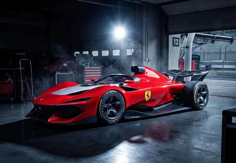 Ferrari для Формулы-1 с гладким кузовом: новый взгляд на дизайн болидов